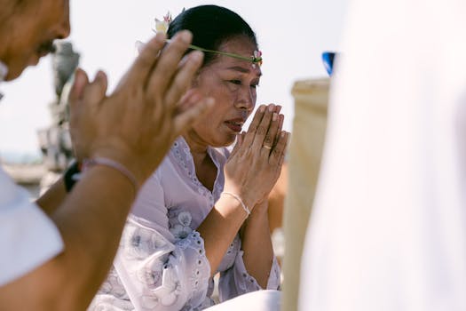 person practicing mindfulness outdoors