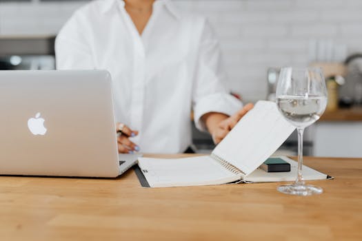 image of a person organizing tasks on a planner