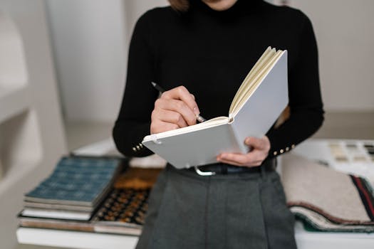 image of a creative workspace filled with inspiring materials