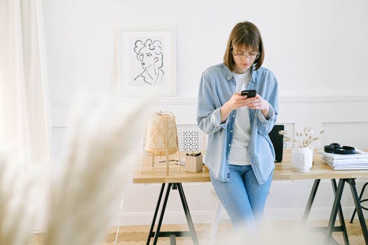 freelancer working alone at a desk