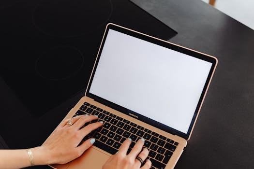 desk with minimal distractions