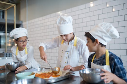 cooking class at a retreat